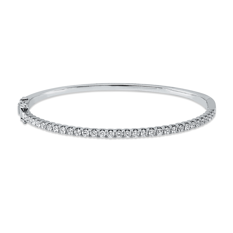 Armreif 18 kt WG, 31 Brill. 0,88 ct, TW-vsi/si